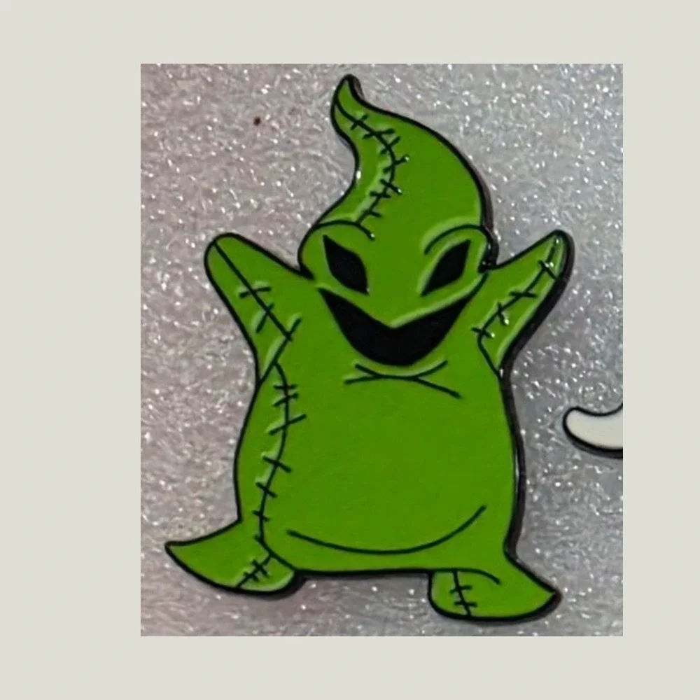 Oogie Boogie Enamel Pin Nightmare Before Christmas Green Halloween Lapel Pin